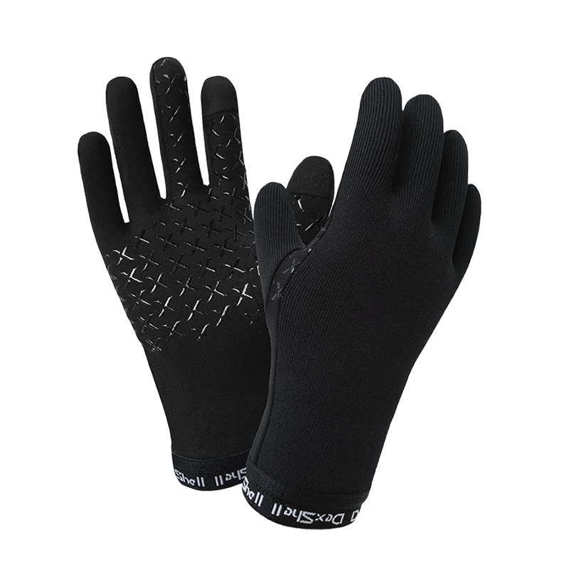 waterproof dexfuze merino thick inner gloves black